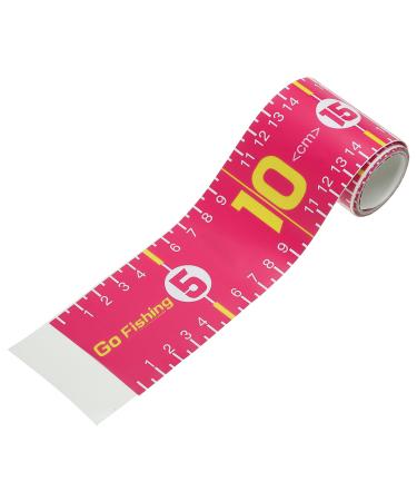 PATIKIL Self Adhesive Fish Ruler 51" Fish Tape Measure Sticker Tape Waterproof for Fishing Boat Kayak Workbench Rose Red