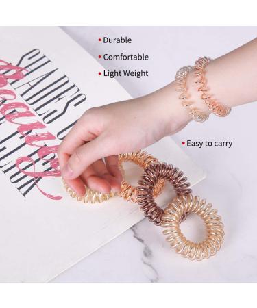 EZbobbles 12 Pack Spiral Hair Ties | Telephone Cord Ponytail Holders for Girls & Women | Color 9 - No Crease Durable & Stylish Hair Accessories - Buy Online on GoSupps.com