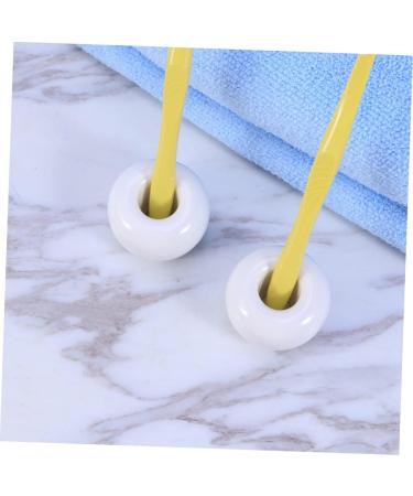 CABILOCK 9 Pack Porcelain Toothbrush Holder for Kids | Cute & Creative Mini Base | White Children's Toothbrush Stand - Buy Online on GoSupps.com