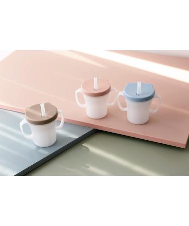 Edison Friends No Spill Sippy Straw Cup with Handles for Baby & Toddler - 6.76 Oz (200ml) | Made in Korea - Buy Online on GoSupps.com