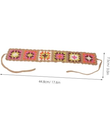 Yardenfun Crocheted Scarf Crochet Headbands Women Hair Accessories Hair Bandanas for Women Hair Scarf Headband Crochet Bandana for Women Handkerchief Headbands for Women Nurse Headbands - Buy Online on GoSupps.com