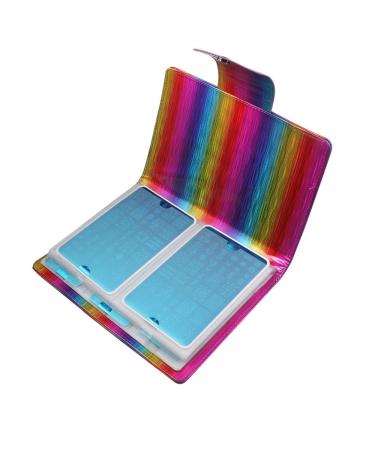 Finger-Deficiency Stamp Plate with 50 Compartments for Nail Art | Rainbow Organizers for Large Templates - Perfect Nail Stamping Case - Buy Online on GoSupps.com
