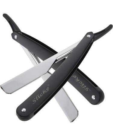 Minkissy 2pcs Men's Straight Blade Razors - Premium Barber Shaver Set for Smooth Grooming | International Shipping Available - Buy Online on GoSupps.com