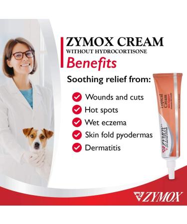 ZYMOX Veterinarian Strength Topical Cream for Dogs and Cats 1oz by Pet King Brands - Buy Online on GoSupps.com