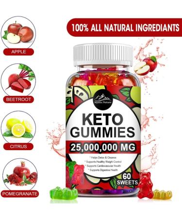 High Strength Keto Gummies for Weight Loss | 60 Apple Cider Vinegar Gummies | Natural & Fast-Acting Slimming Formula - Buy Online on GoSupps.com