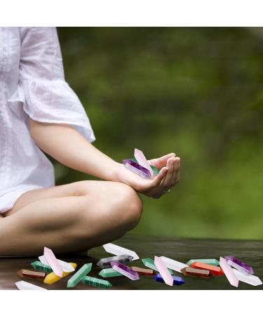 Xiannvxi 30pc Natural Healing Crystals & Gemstones Set - Chakra Magic Wand Reiki Points & Spiritual Gift - Buy Online on GoSupps.com