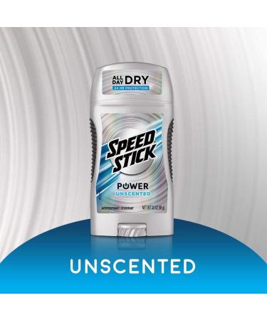 Speed Stick Power Antiperspirant & Deodorant Solid Unscented 3 oz - Pack of 1 - Buy Online on GoSupps.com