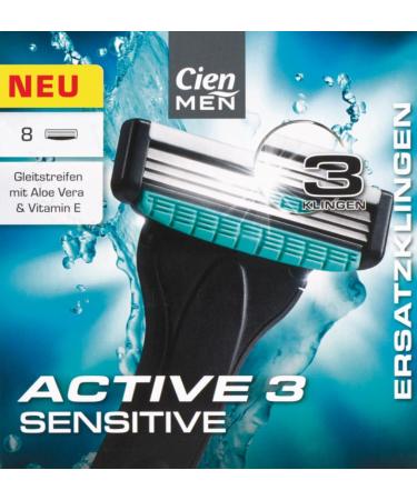 Buy Cien Men 48 Replacement Blades & Hand Care Cream - Sensitive Shaving System & Rich Care for Stressed Hands - International Shipping Available - Buy Online on GoSupps.com