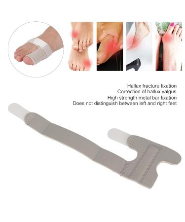Breathable Adjustable Toe Bandage for Hallux Valgus & Rigidus Relief - Orthosis for Sprains - Gray - Buy Online on GoSupps.com