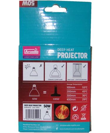 Lucky Reptile RARHP50 Deep Heat Projector 50 W for E27 Sockets - Buy Online on GoSupps.com