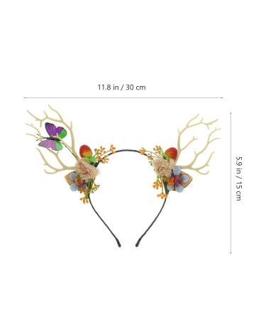 Buy Reindeer Anti-Anti Lemand Christmas Hair Accessories - Butterfly Headband & Stirring Strap for Festive Parties - Buy Online on GoSupps.com