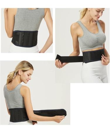Back Brace Lumbar Support Waist Support Brace Belt Self-Heating Magnetic Therapy Back Support Brace Waist Waist Belt(Black Medium) Medium Black - Buy Online on GoSupps.com