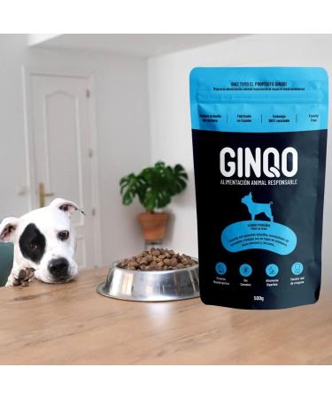 Ginqo - Natural Food for Small Dogs Based on Insect Protein - 500g Pack - Hypoallergenic Grain Free Gluten Free Highly Digestive Containing 29% Protein. - Buy Online on GoSupps.com