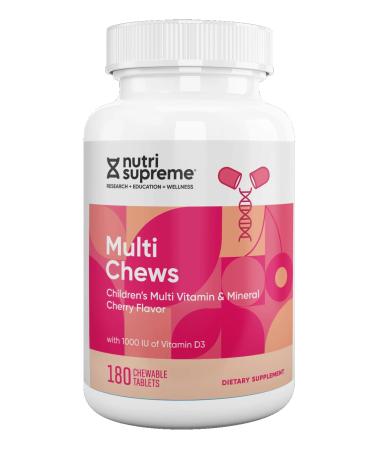 Nutri Supreme Research Kids Multi Chews Cherry Flavor 180 Wafers