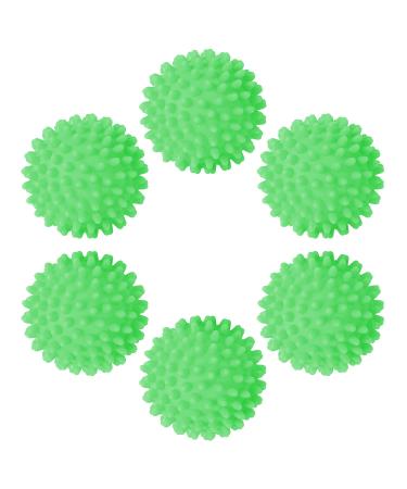 6Pcs Dryer Tumble Balls Reusable Dryer Laundry Balls Reduce Wrinkles and Static Cling Green - Buy Online on GoSupps.com