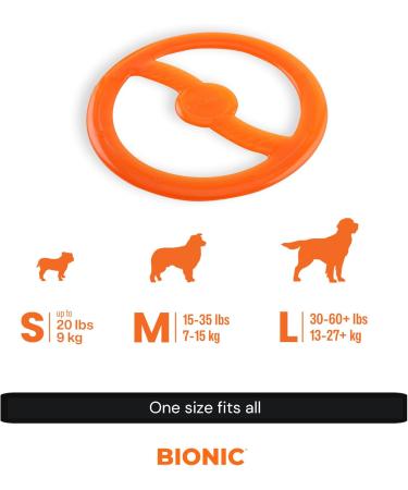 Bionic Toss-n-Tug Ring - Durable 22.7cm Dog Toy for Playful Pets | International Shipping Available - Buy Online on GoSupps.com