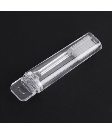 Portable Foldable Outdoor Travel Camping Toothbrush - Transparent Plastic Design | Ideal for Travel - Buy Online on GoSupps.com