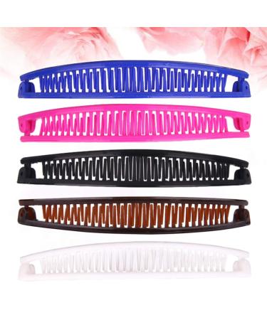 Minkissy 10-Piece Banana Hair Ponytail Holders & Hair Claw Set for Women | Stylish Fish Shape Combs for Daily & Party Use - Buy Online on GoSupps.com