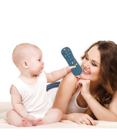 Remote Control Shape Silicone Teething Toy Set for Babies - Dark Blue | Soothe Gums & Relieve Teething Pain - Buy Online on GoSupps.com