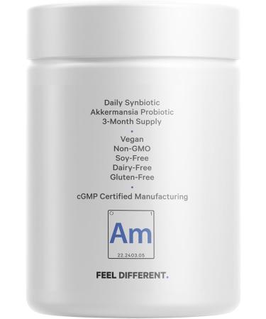 Codeage Akkermansia Muciniphila Probiotic Ultra - High-Potency 500M AFUs Akkermansia Probiotic Supplement - Enhanced Daily Probiotic & Prebiotic Chicory Inulin - 3-Month Supply - 90 Capsules - Buy Online on GoSupps.com