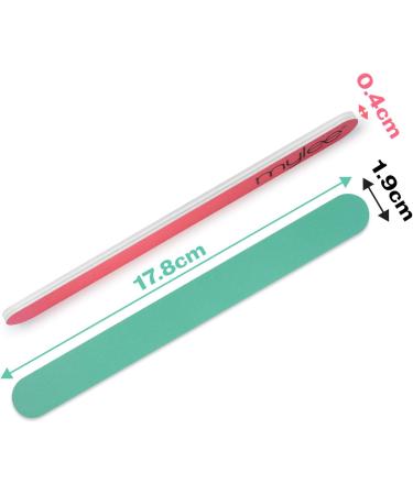 Mylee Double-Sided Nail Files (Pack of 3) Professional Manicure Prep Tool to Shape and Repair 180/240 Grit to File and Contour Suitable for Acrylic Natural Nails and Gel Polish Removal - Buy Online on GoSupps.com