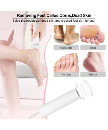 2 in 1 Electric Foot Callus Remover: Nano Crystal Hair Remover & Pedicure Foot File - Men & Women Feet Care Tool - Buy Online on GoSupps.com
