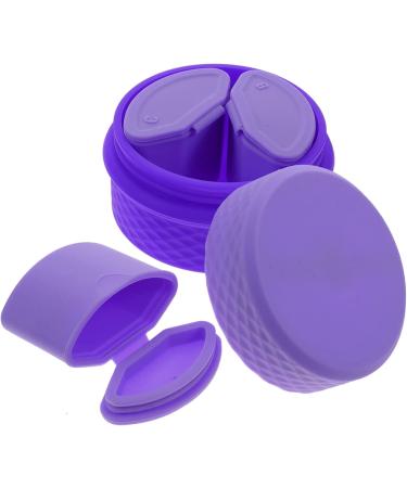 Zerodeko 3 Sets Cream Box Travel Container for Cream Durable Cream Storage Jar Makeup Sample Vial Empty Sample Container Makeup Cream Jar Purple Storage Box Vacation Silica Gel Portable - Buy Online on GoSupps.com