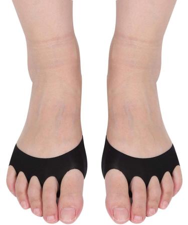 Buy 2 Pairs Cotton Soft Forefoot Cushions - Pain Relief Bale Pads for High Heels - 3.3x3.3 Inches Black - Buy Online on GoSupps.com
