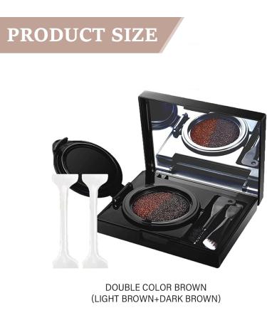 Joygoodta_C89_5521652 Cream Eyeliner Eyebrow with Stamp 2 in 1 DoubleHeaded Eyeliner Stencil Eyebrow Stamp Double Color Waterproof Stain Proof Makeup for Women - Buy Online on GoSupps.com