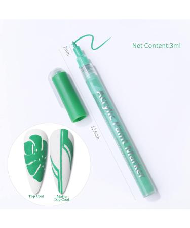 10 Colours Nail Art Pens Set Nail Art Painting Pen Nail Art Graffiti Pen Quick-drying Waterproof Nail Point Graffiti Dotting Pen for Nail DIY Dot Line Flower Pattern - Buy Online on GoSupps.com