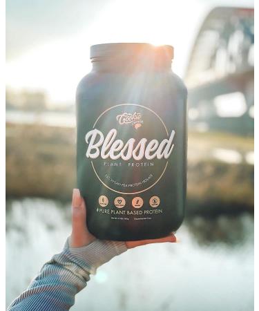 BLESSED Plant Based Protein Powder - 23g Vegan Pea Protein, Gluten & Dairy Free - Cookie Crunch (30 Servings) - Buy Online on GoSupps.com