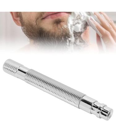 Buy Premium Metal Safety Razor Handle - Retro Shaving for Men | Replacement Shaver Handle in Silver - Buy Online on GoSupps.com