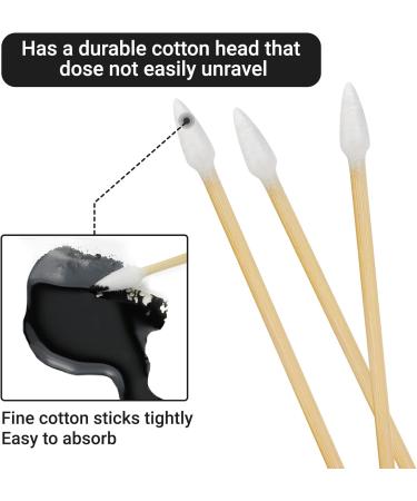 Durable 6'' Long Cotton Swabs - 1000 Count, Pointed Tips for Gun Cleaning, Makeup & Pet Care - Buy Online on GoSupps.com