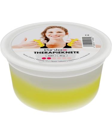 Kintex Therapy Putty 85g - 6 Strengths for Hand Training & Therapy | Soft Yellow Physio Putty Squeezer - Buy Online on GoSupps.com