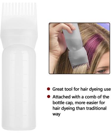 3 Colors Hair Coloring Tool Dyeing Bottle Brush Shampoo Hair Color Oil Comb Applicator Tool(white) - Buy Online on GoSupps.com