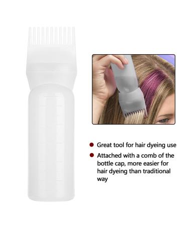 160ml White Hair Dye Applicator Bottle - Perfect for Hair Coloring & Shampoo Application | Durable & Easy to Use - Buy Online on GoSupps.com