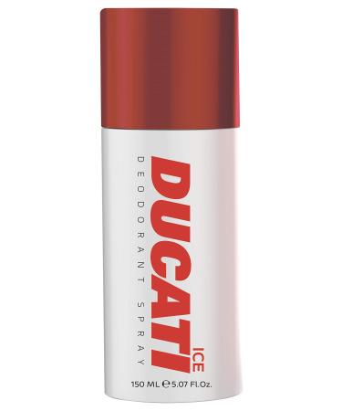 Ducati Ice by Ducati - Deodorant Spray for Men - Woody Aromatic Scent - Opens with Tangerine Lemon and Bergamot - Blended with Lavender and Sage - Perfect for Young-Spirited Gentleman - 5.07 oz
