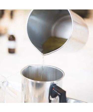 EricX Light 2lb Candle Making Pouring Pot with Dripless Spout - Aluminum Construction for Wax Melting - Heat-Resistant Handle - Candle Making Pitcher - Buy Online on GoSupps.com