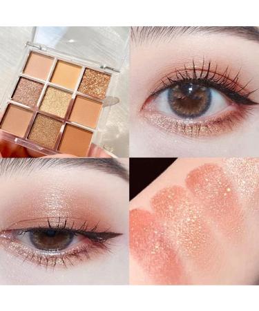 Fashion Waterproof Eyeshadow Palette 9 Colors Shimmer Matte Eyeshadow Makeup Palette Colorful Creamy Texture Eyeshadow Powder (01#) - Buy Online on GoSupps.com