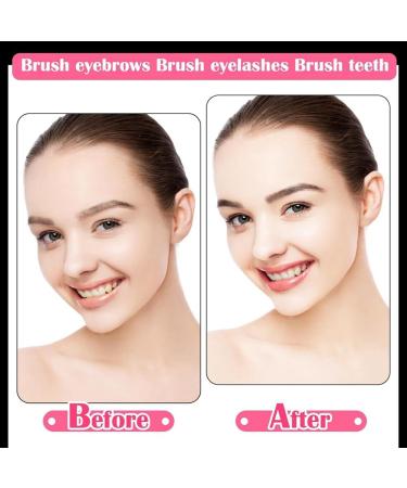Viodmss Set of 150 Mini Eyebrow Brushes with Caps for Brow Lamination and Eyelash Lifting Tools - Buy Online on GoSupps.com