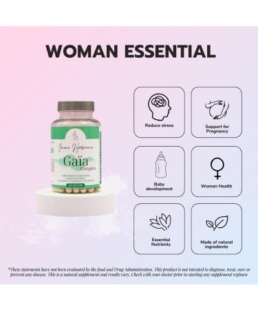 Ga a - Unique Dietary Supplement with Plant Extracts Vitamins and Minerals - Well-being Support for Pregnant Women Young Mothers and Breastfeeding Women Post Partum - 120 Capsules - Buy Online on GoSupps.com
