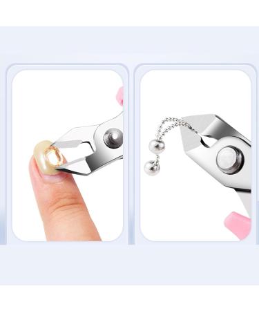 FEIlei Rhinestone Remover Nail Art Clipper Nail Art Tool Stainless Nail Cutter Scissors Pink - Buy Online on GoSupps.com