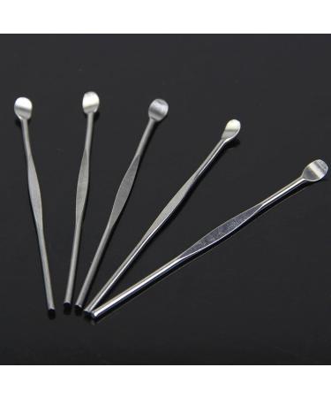 SSWERWEQ Ear wax removal tool Ear Care 4 Pcs Stainless Steel EarPick Cleaner Ear Pick Wax Curette Remover Care Tool - Buy Online on GoSupps.com