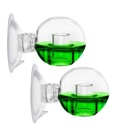 CO2 permanent test aquarium 'Orb' 2 pieces CO2 tester orb Checker aquarium accessories CO2 test drop checker CO2 long -term glass for aquarium freshwater aquarium 5x3.5cm