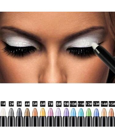 Tonsee Women Beauty Highlighter Eyeshadow Pencil Cosmetic Glitter Eye Shadow Eyeliner Pen Portable Makeup Tool 116cm (Pink) - Buy Online on GoSupps.com