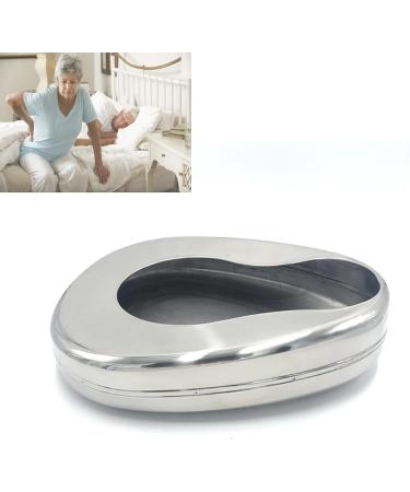Bed Pan Stainless Steel Bed Pans Portable and Ergonomic Durable Bed Pans for Adults Elderly Bed Pan for Elderly Large Bed Pan - Buy Online on GoSupps.com