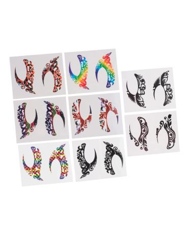 Didiseaon 24 Pairs Eye Shadow Eyeliner Stickers Make up Face Jewel Face Decor Double Eyelid Glue Eyeshadow