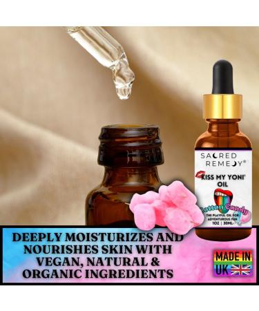 Premium Kiss My Yoni Oil Cotton Candy Body Lotion Non-Sticky Massage Oil 30ml Vegan Natural Organic Non-Toxic - Buy Online on GoSupps.com