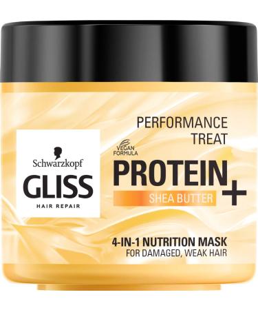 Gliss Schwarzkopf Gliss Protein + Treat 4-in-1 Nutritional Mask Protein + Shea Butter 400 ml