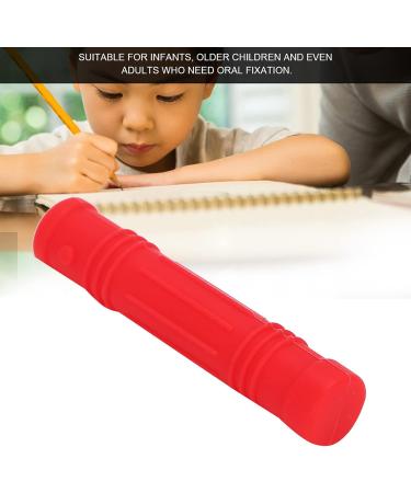 Chewable Silicone TENS Pencils & Safe Bite Ring - Eco-Friendly Sensory Pacifier for Autism | Oral Repair Set with Red Saber Pen - Buy Online on GoSupps.com